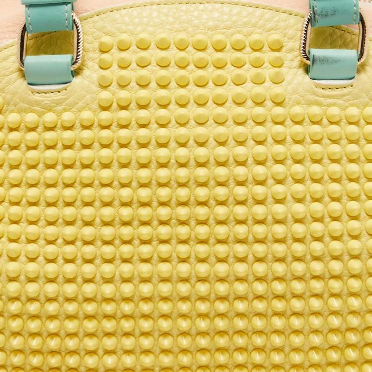 Pre Owned Christian Loboutin Multicolor Leather Studded Panettone Satchel 