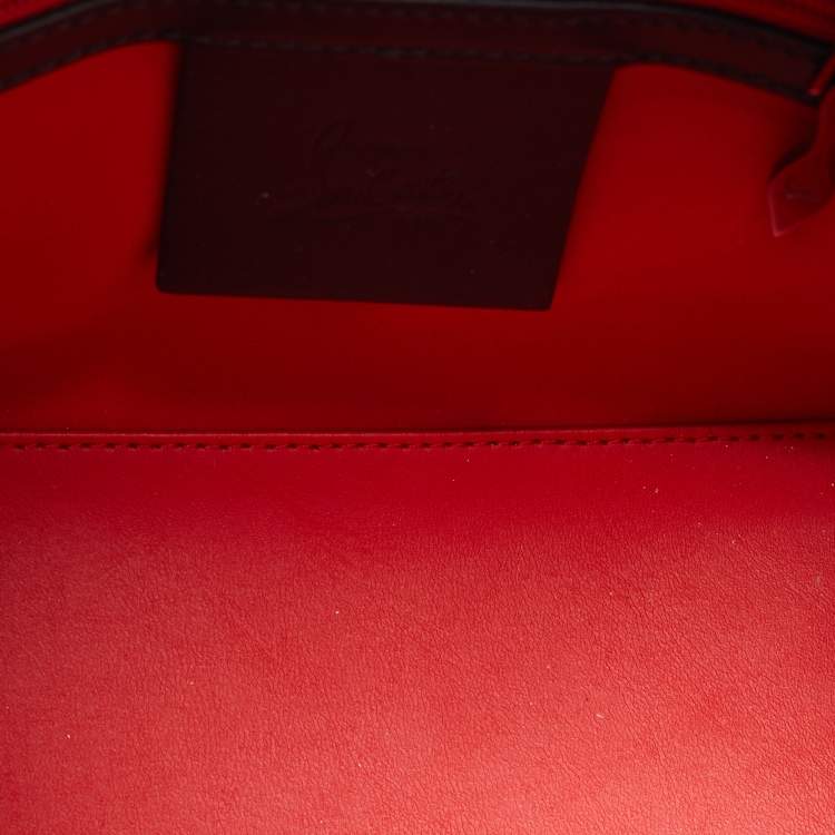 Pre Owned Christian Louboutin Black Leather Mini Paloma Tote