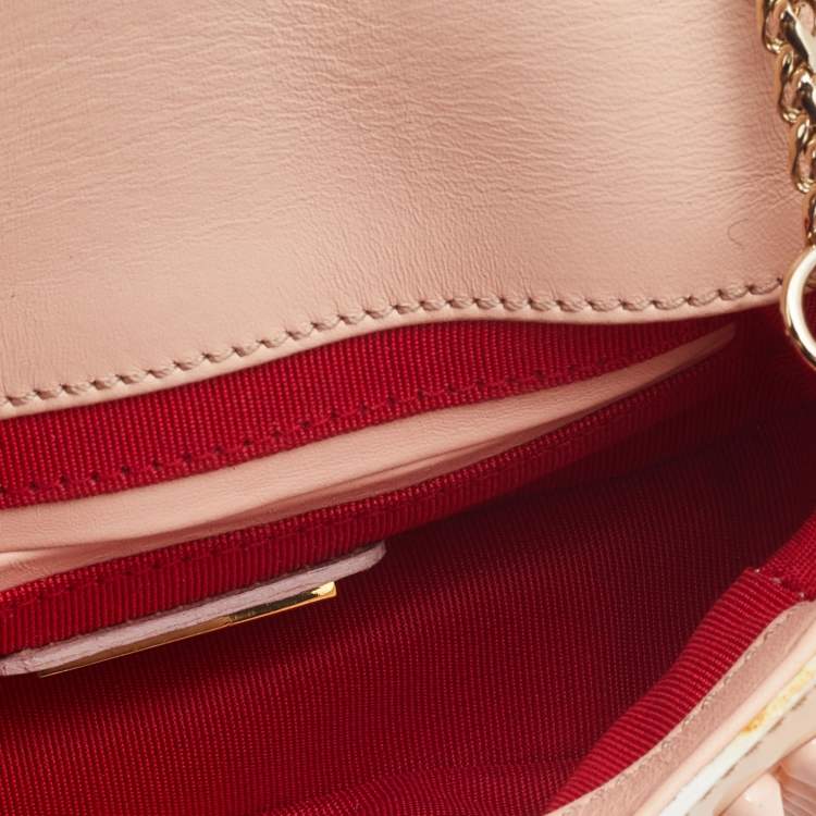 Pre Owned Christian Louboutin Multicolor Patent Leather Mini Spiked Sweet Charity Crossbody Bag