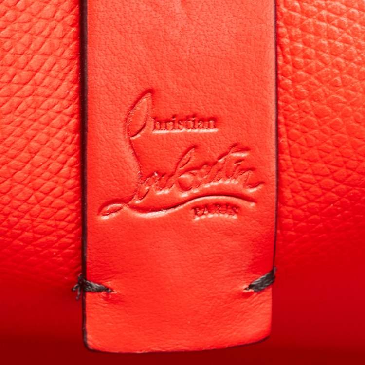 Pre Owned Christian Louboutin Black Paris Love Leather East-West Cabata Tote