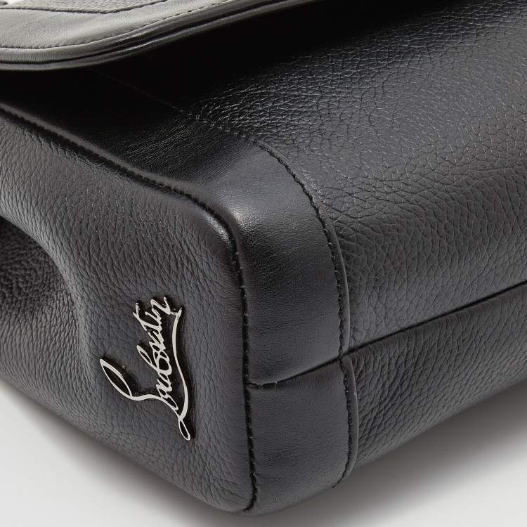 Pre Owned Christian Louboutin Black Leather Sweet Charity Shoulder Bag