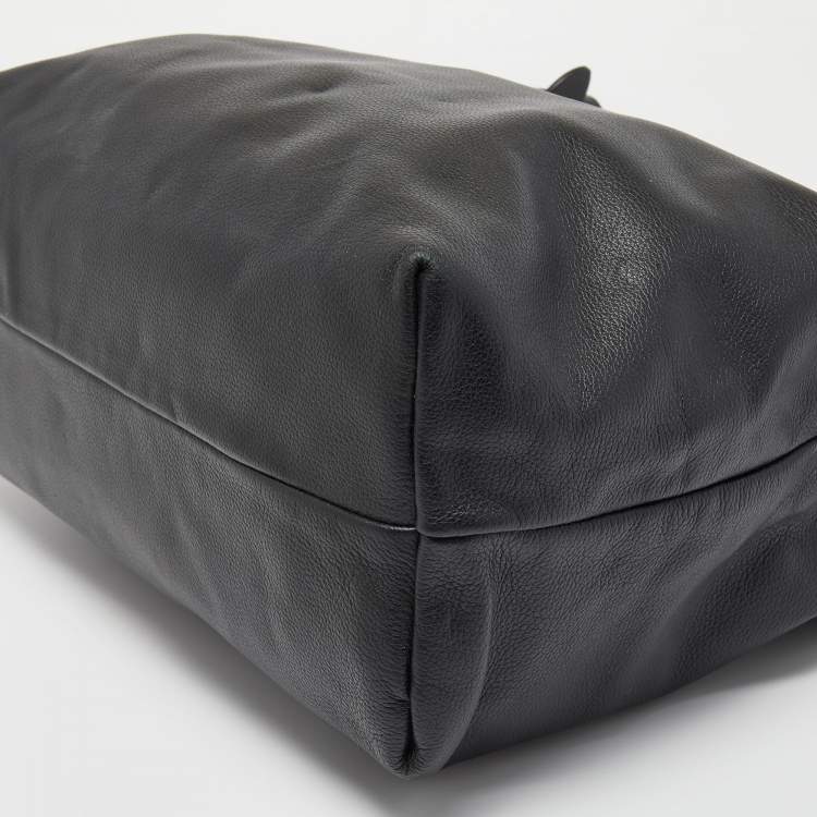Pre Owned Christian Louboutin Black Leather Sybil Tote