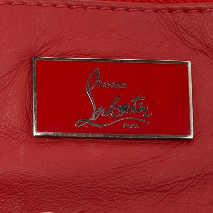 Pre Owned Christian Louboutin Black Leather Sybil Tote