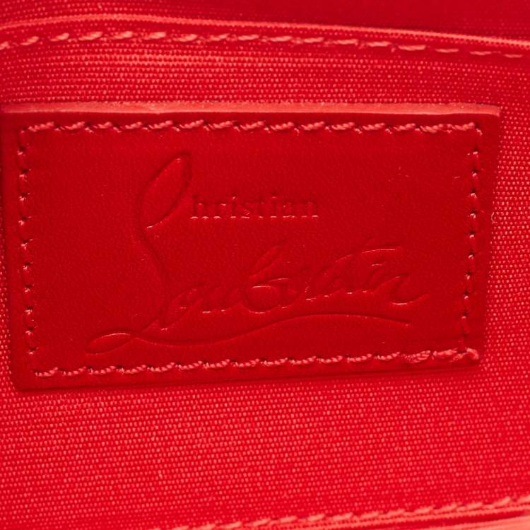 Pre Owned Christian Louboutin Multicolor Leopard Calfhair and Leather Small Carrie Ecusson Crossbody Bag
