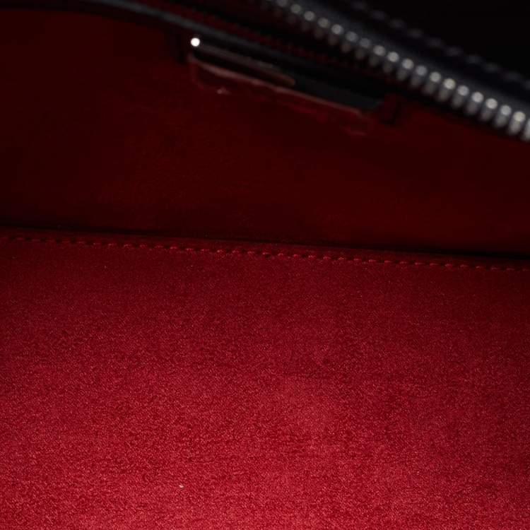 Pre Owned Christian Louboutin Black Leather Small Eloise Satchel