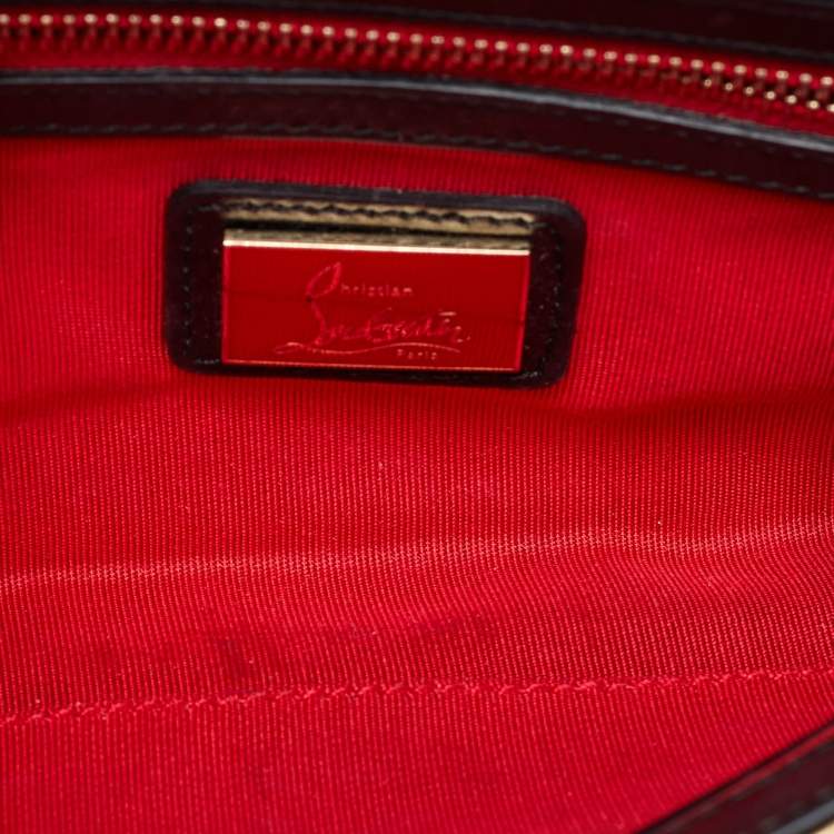 Pre Owned Christian Louboutin Multicolor Python Riviera Chain Clutch
