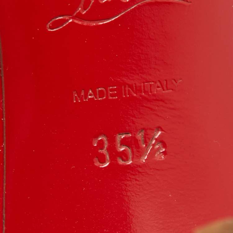 مملوكة مسبقًا Christian Louboutin Red Patent Leather Pigalle Pumps Size 35.5