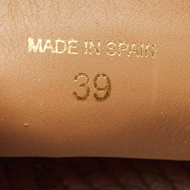 Pre Owned Christian Louboutin Beige Suede Espadon Espadrille Flats Size 39