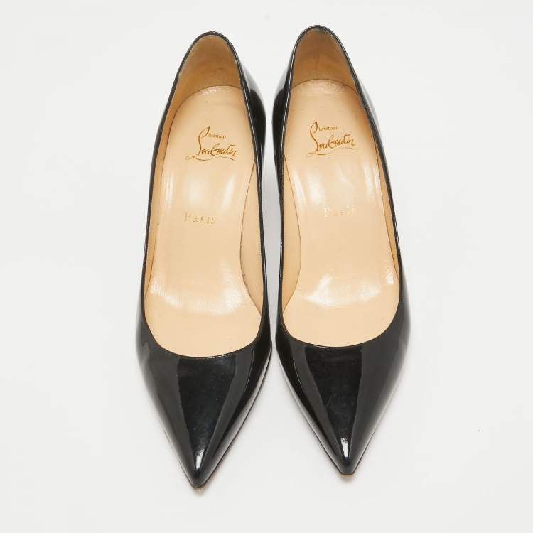مملوكة مسبقًا Christian Louboutin Black Patent Pigalle Pumps Size 38