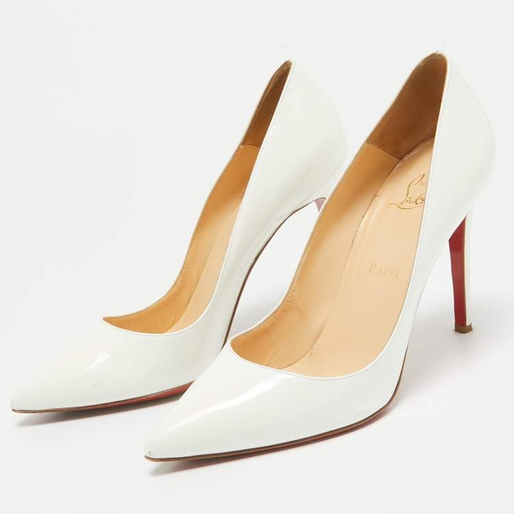 Louboutin pigalle white best sale