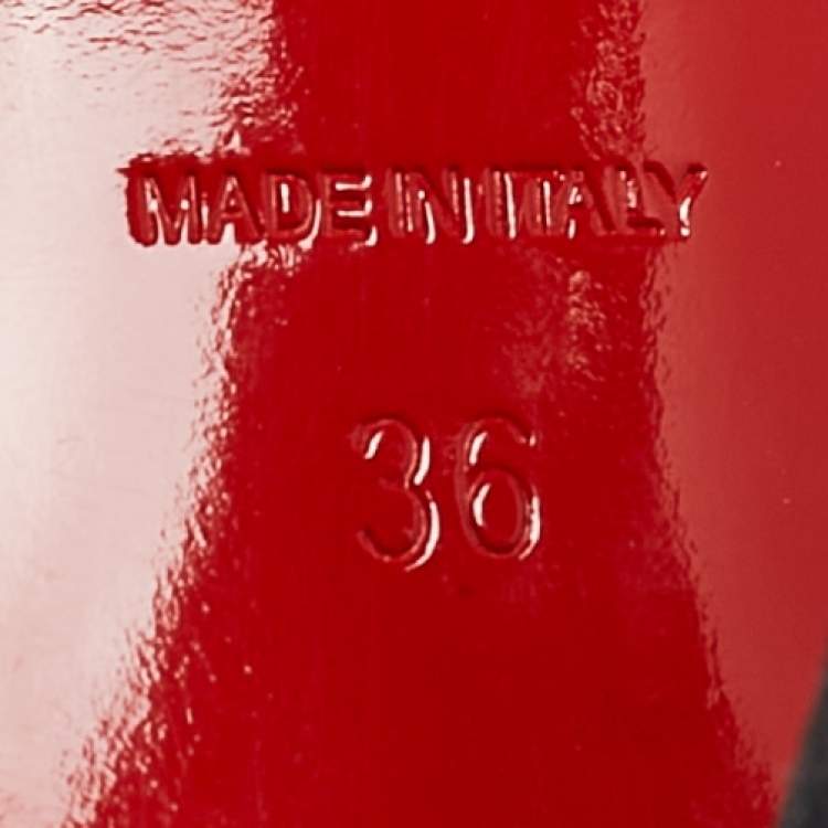 Pre Owned Christian Louboutin Grey Suede Pigalle Pumps Size 36