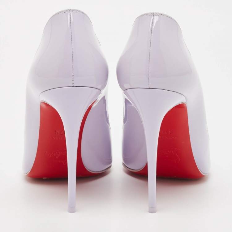 مملوكة مسبقًا Christian Louboutin Purple Patent Leather Hot Chick Pumps Size 37.5