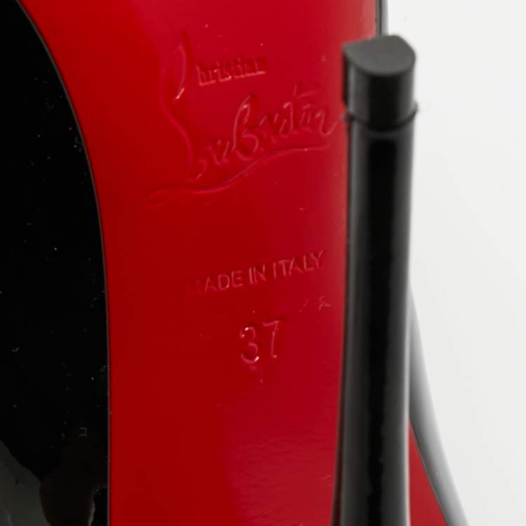 Pre Owned Christian Louboutin Black Suede So Kate Pumps Size 37