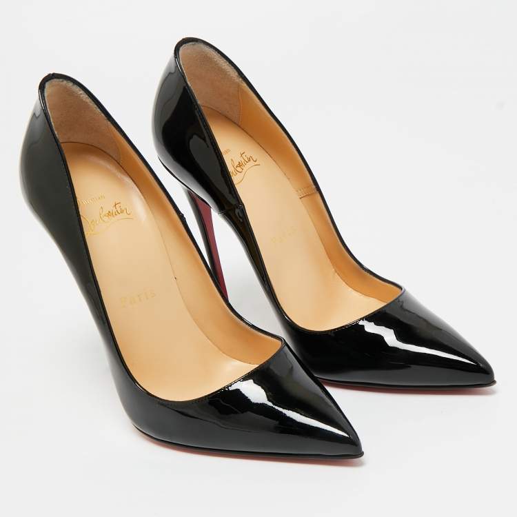 Pre Owned Christian Louboutin Black Suede So Kate Pumps Size 37