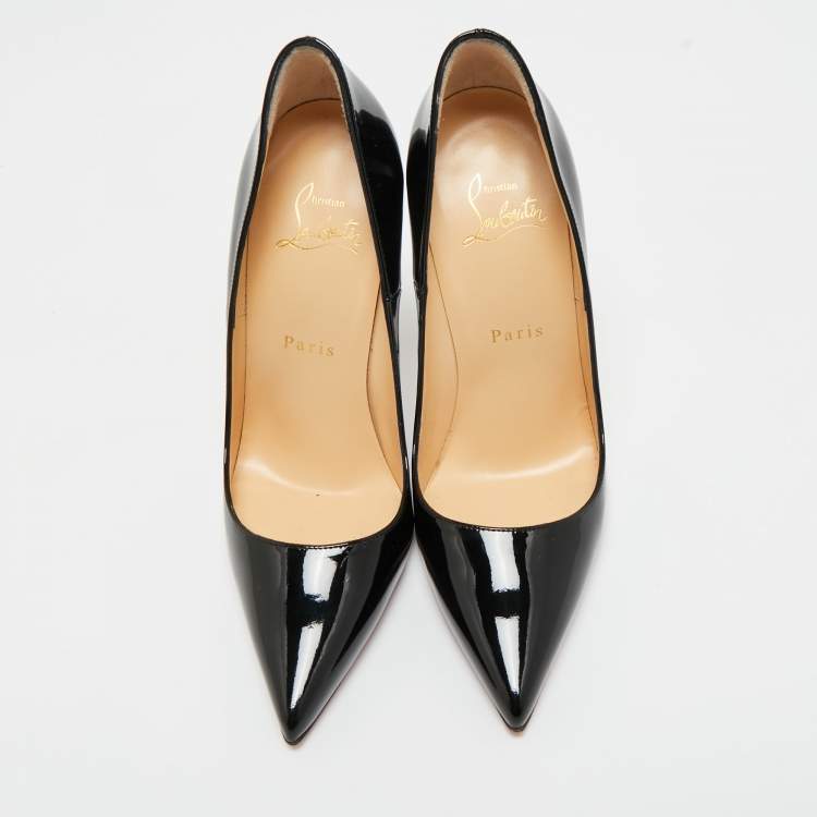 Pre Owned Christian Louboutin Black Suede So Kate Pumps Size 37
