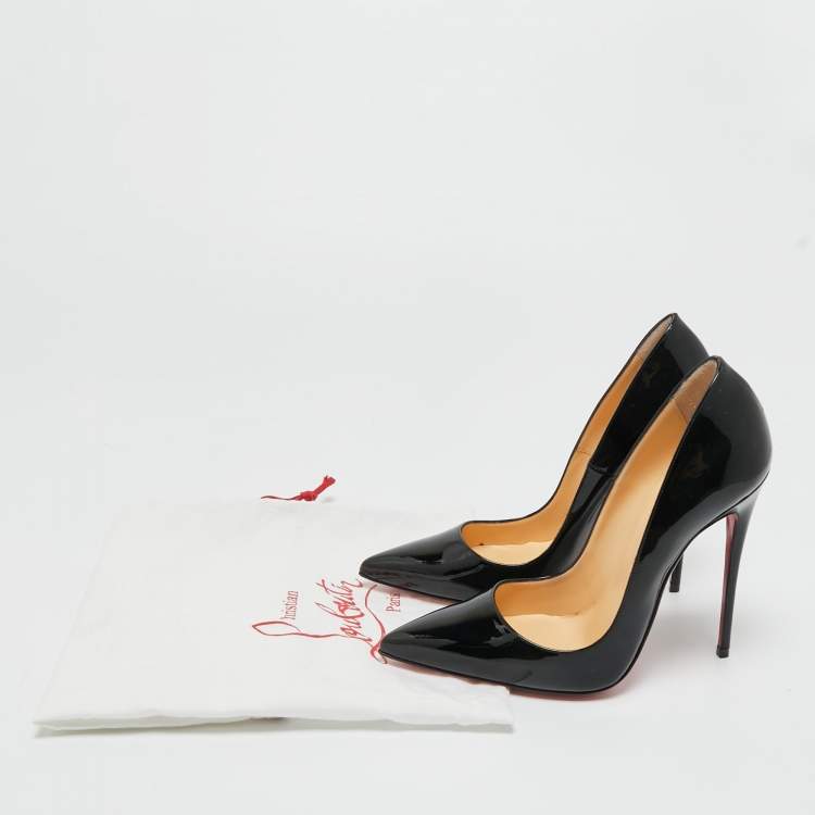 Pre Owned Christian Louboutin Black Suede So Kate Pumps Size 37