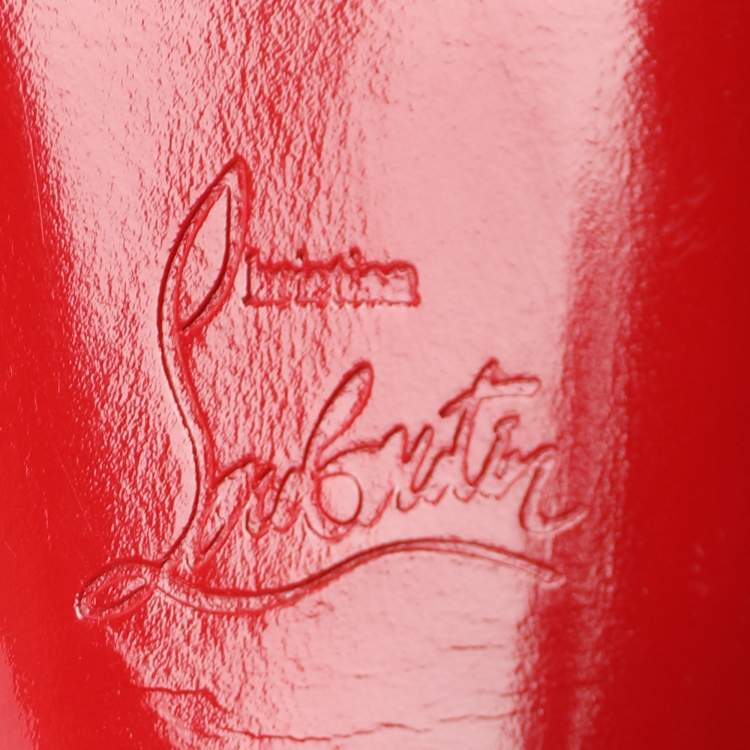 Pre Owned Christian Louboutin Pearl Satin Plisseta Slingback Platform Pumps Size 37