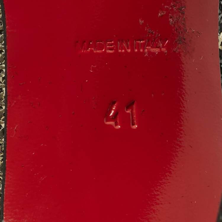 Pre Owned Christian Louboutin Tricolor Sequins Fifi Pumps Size 41