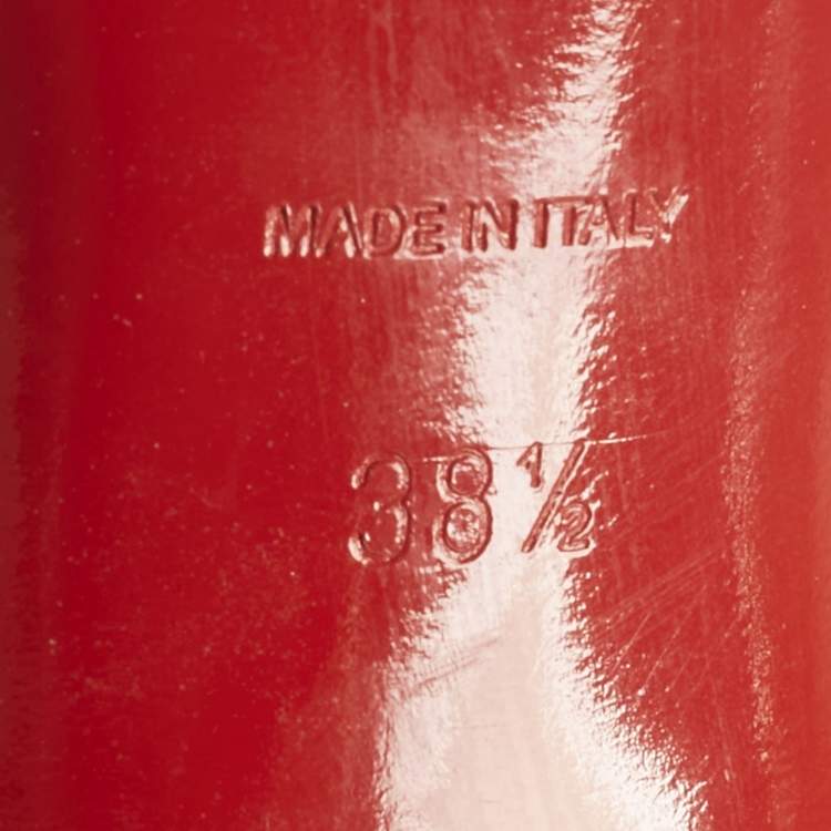 Pre Owned Christian Louboutin Beige Lace Salonu Pointed Toe T Strap Sandals Size 38.5