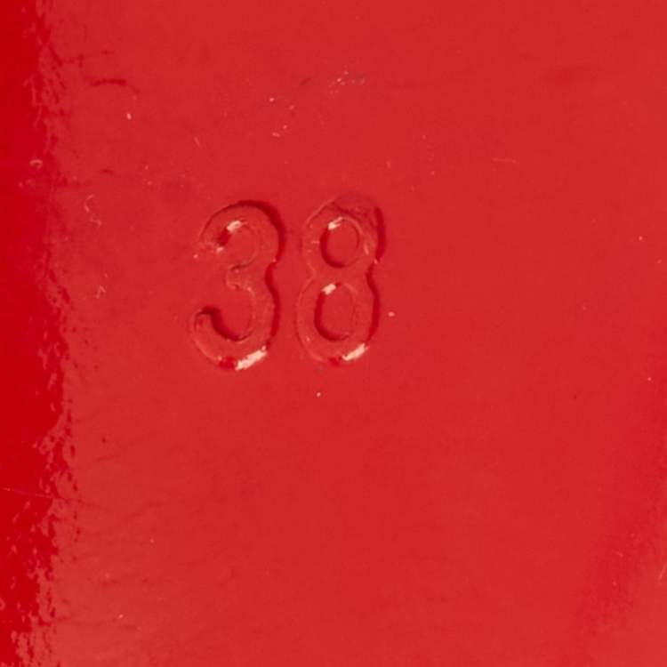 Pre Owned Christian Louboutin matlaise Size 38 Black Python Leather and Suede Pumps