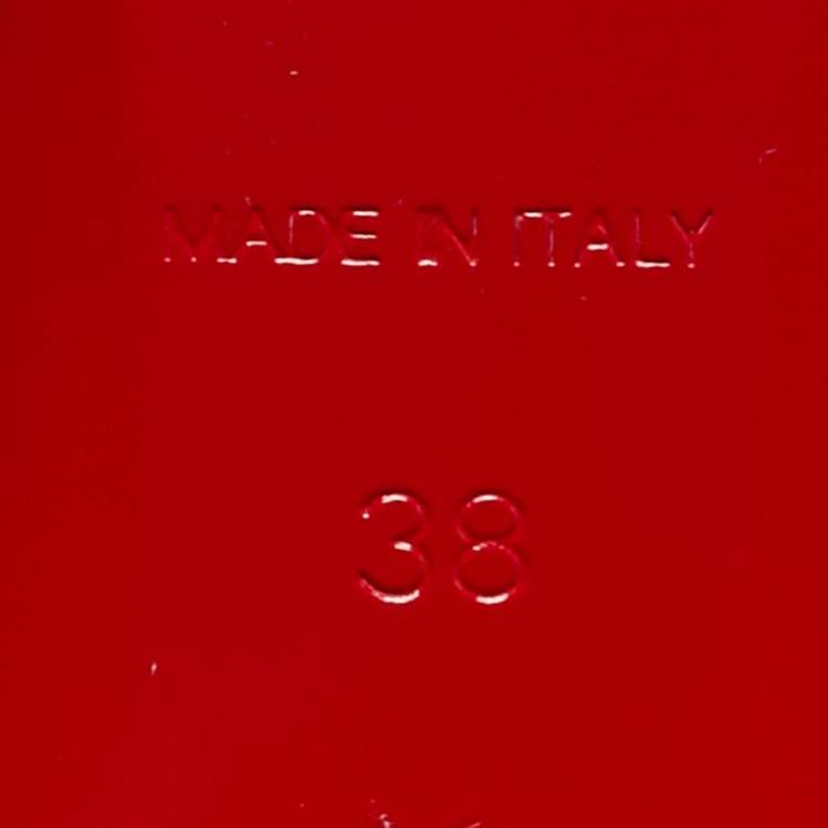 Pre Owned Christian Louboutin Outline Spike Size 38 Black Leather Ankle Length Boots