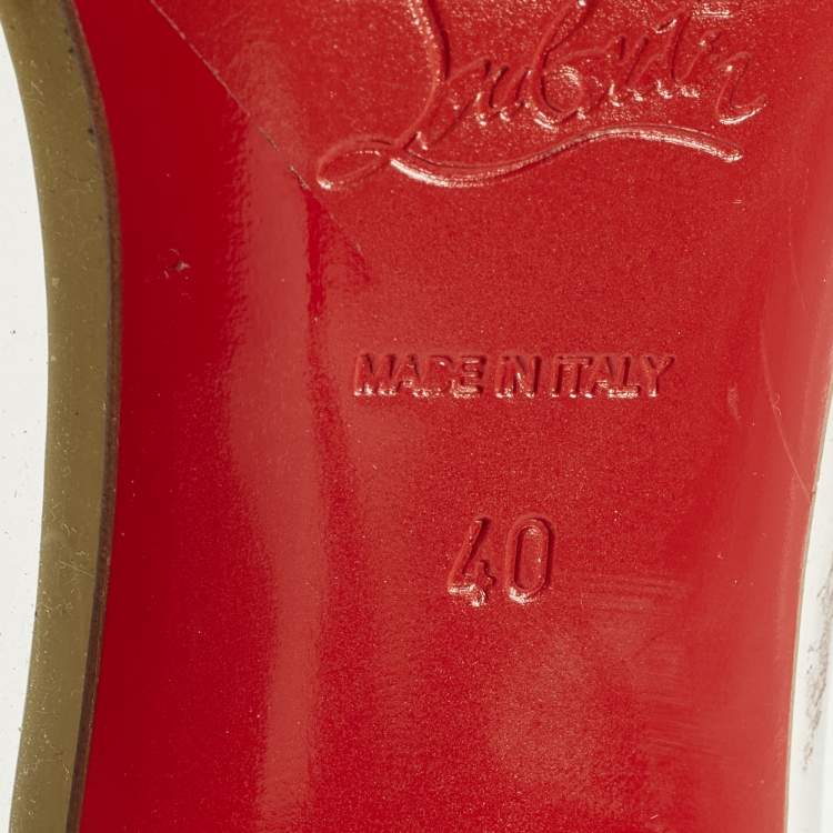 مملوكة مسبقًا Christian Louboutin Debout Size 40 Multicolor Patent Leather Pumps