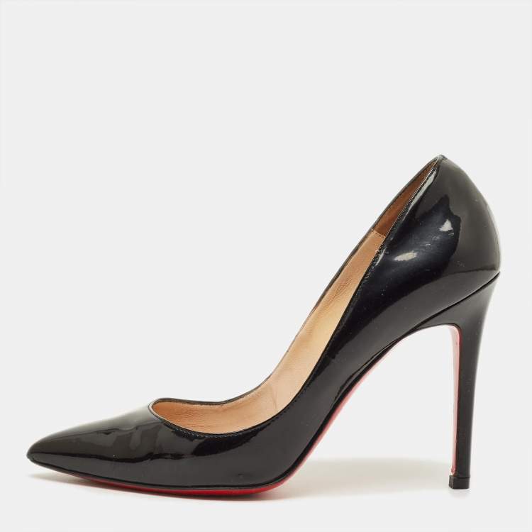 Pre Owned Christian Louboutin So Kate Size 38 Black Patent Leather Pumps