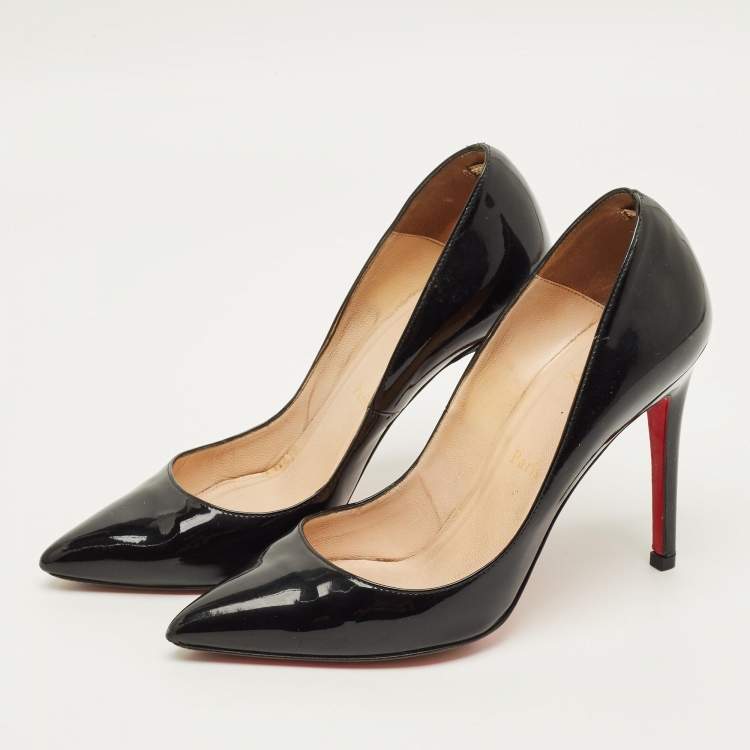 Pre Owned Christian Louboutin So Kate Size 38 Black Patent Leather Pumps