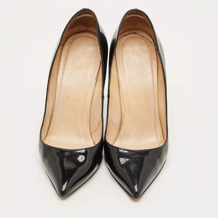 Pre Owned Christian Louboutin So Kate Size 38 Black Patent Leather Pumps