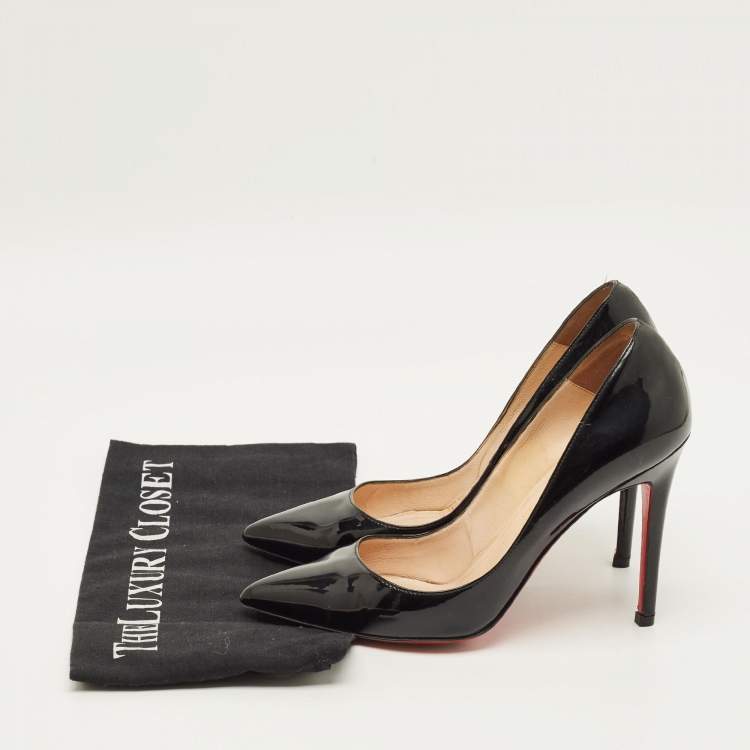 Pre Owned Christian Louboutin So Kate Size 38 Black Patent Leather Pumps