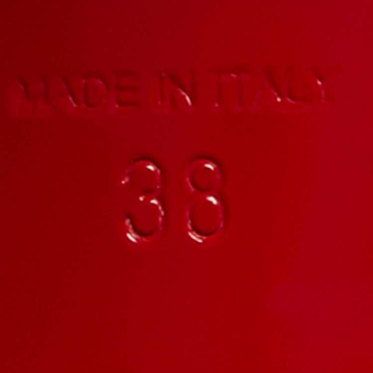 Pre Owned Christian Louboutin Degramule Size 38 Transparent PVC Slide Sandals