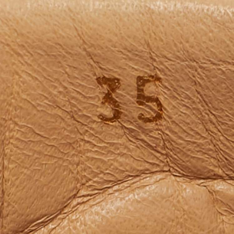 Pre Owned Christian Louboutin Vieira Size 35 White Leather Low Top Sneakers