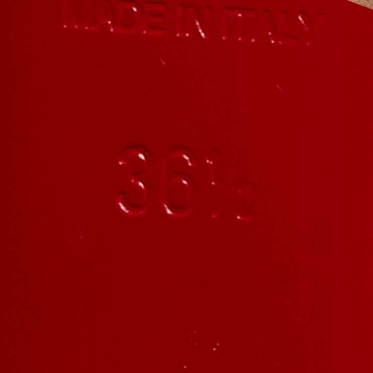 Pre Owned Christian Louboutin Lady Peep Size 36.5 Beige/Pink Leather Peep Toe Pumps