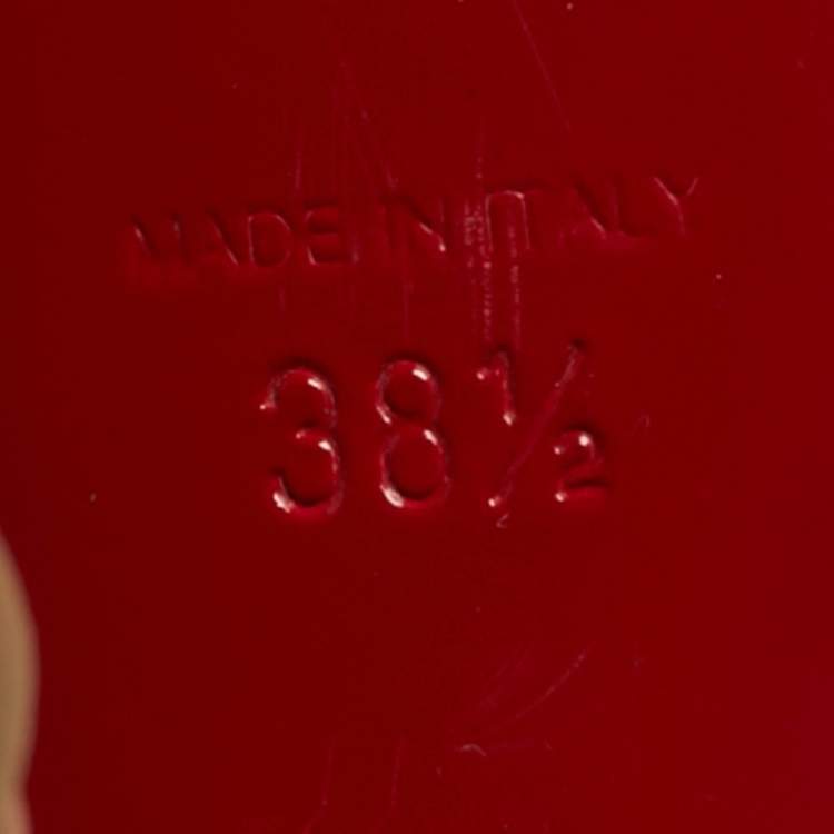 Pre Owned Christian Louboutin Degramule Size 38.5 Transparent PVC Slide Sandals