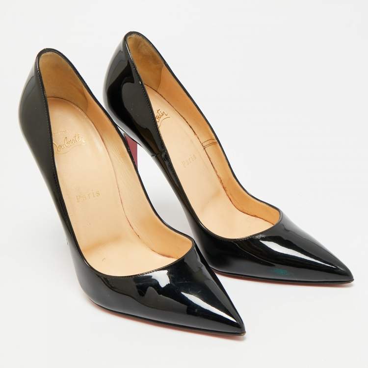 Pre Owned Christian Louboutin So Kate Size 40 Black Patent Leather Pumps