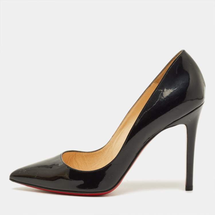 Pre Owned Christian Louboutin So Kate Size 38 Black Patent Leather Pumps
