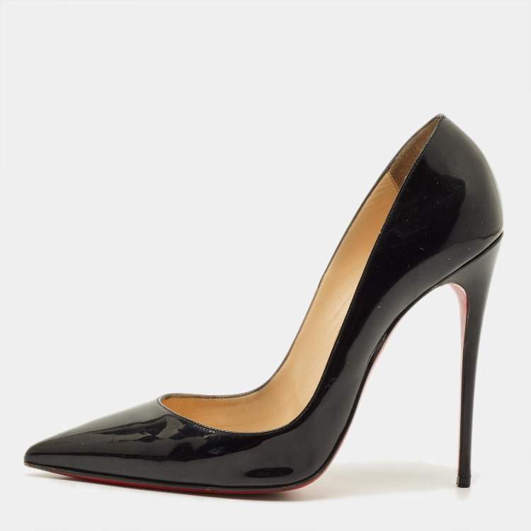 Pre Owned Christian Louboutin So Kate Size 40 Black Leather Pumps