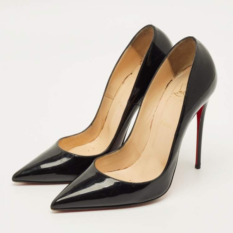 Pre Owned Christian Louboutin So Kate Size 40 Black Leather Pumps