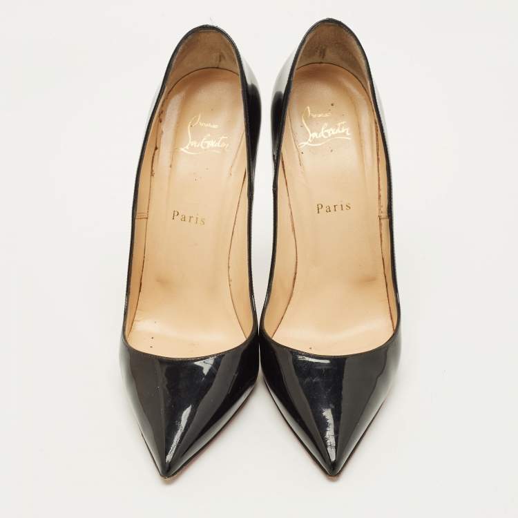Pre Owned Christian Louboutin So Kate Size 40 Black Leather Pumps