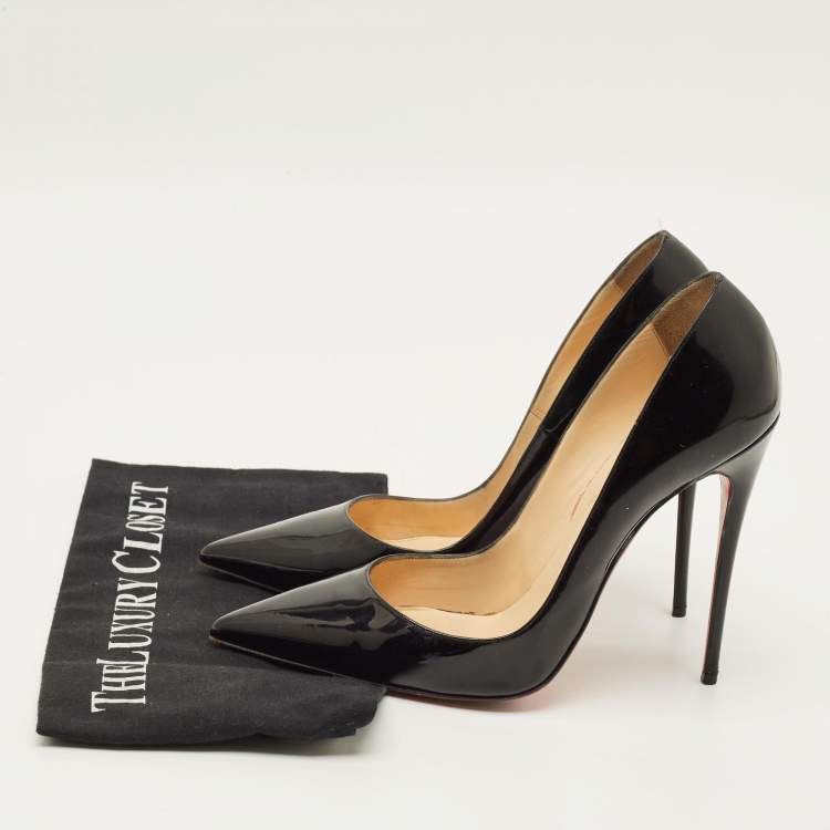 Pre Owned Christian Louboutin So Kate Size 40 Black Leather Pumps