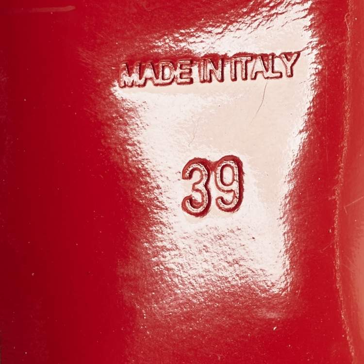 Pre Owned Christian Louboutin Pampas Size 39 Beige Leather Cut-out Platform Pumps