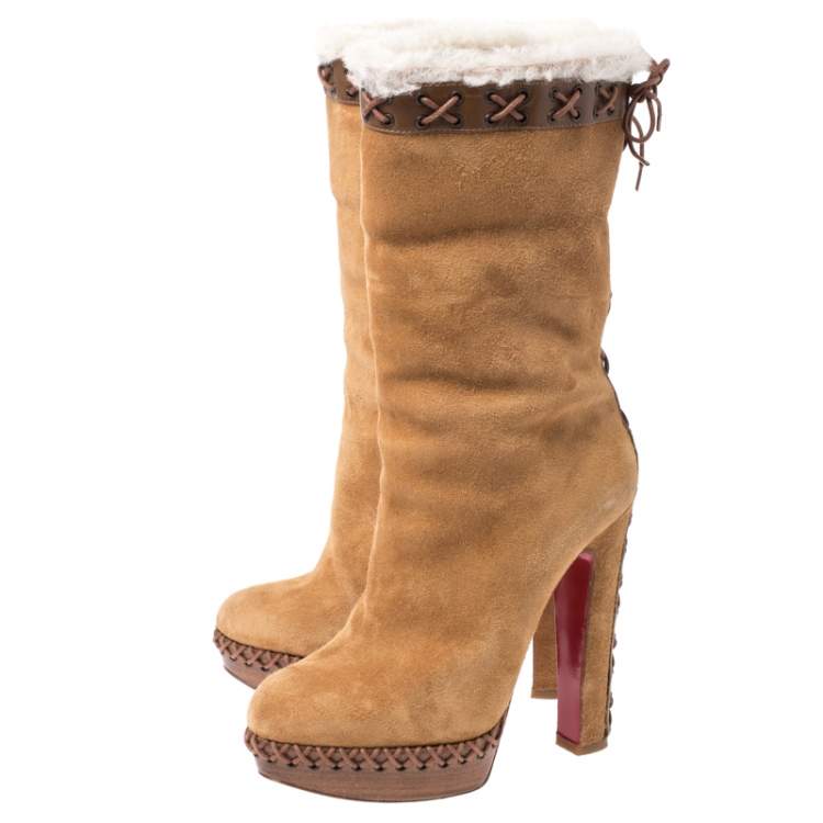 christian louboutin platform boots