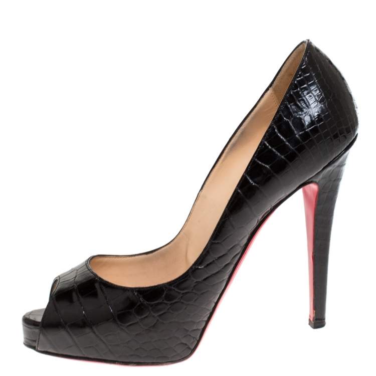 CHRISTIAN LOUBOUTIN Leather Boots in Black (37.5) - More Than You Can  Imagine