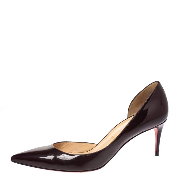 Christian Louboutin pumps size 34.5 BLACK enamel Pointed toe High heels  Stiletto