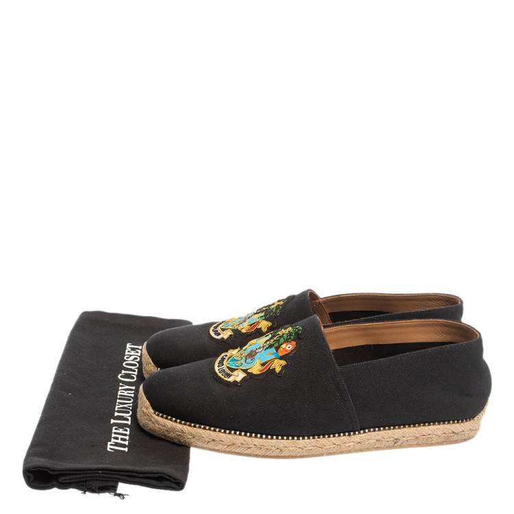 Pre Owned Christian Louboutin Dark Blue Canvas Cario Loubi Flat Olona Espadrilles Sneakers Size 40