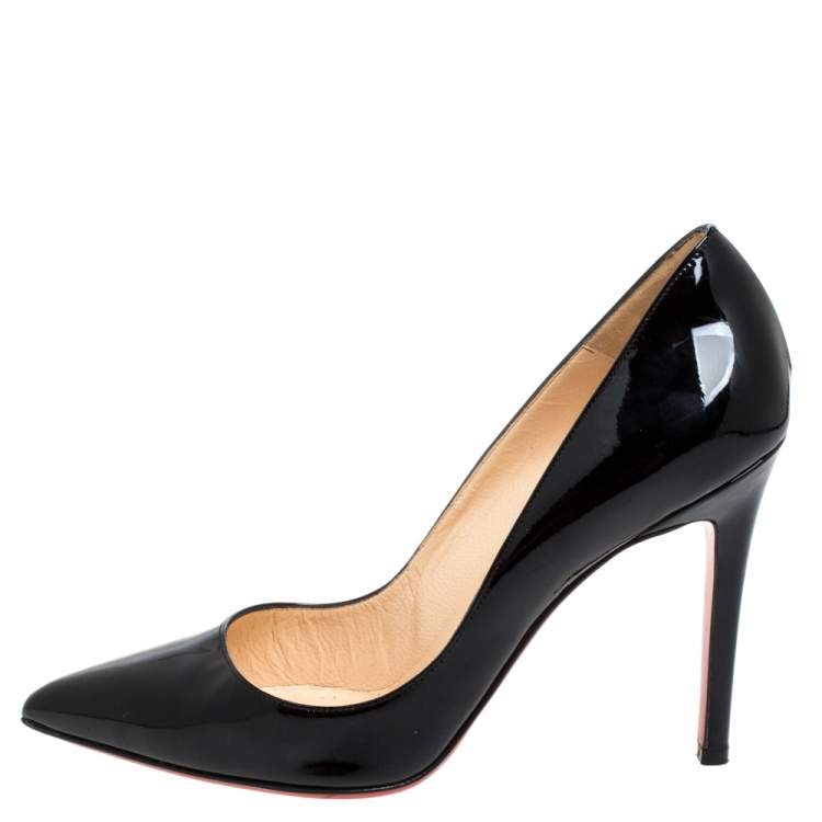 Christian Louboutin Black Patent Leather So Kate Pumps Size 38