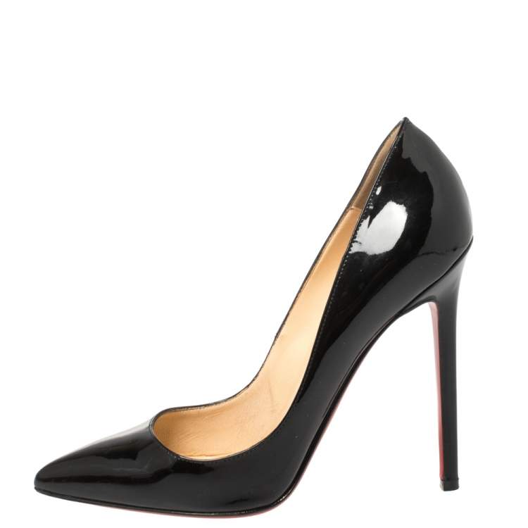 Christian Louboutin Pigalle Patent Pumps 100 - Black - 36