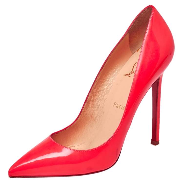 neon louboutin heels