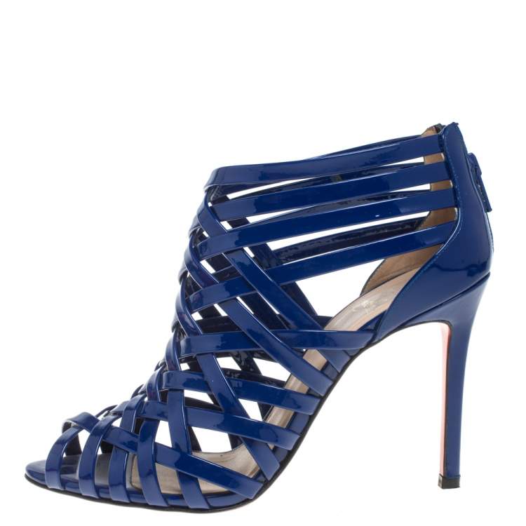 blue louboutin sandals