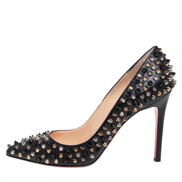 Pigalle leather heels Christian Louboutin Black size 40 EU in Leather -  37298745
